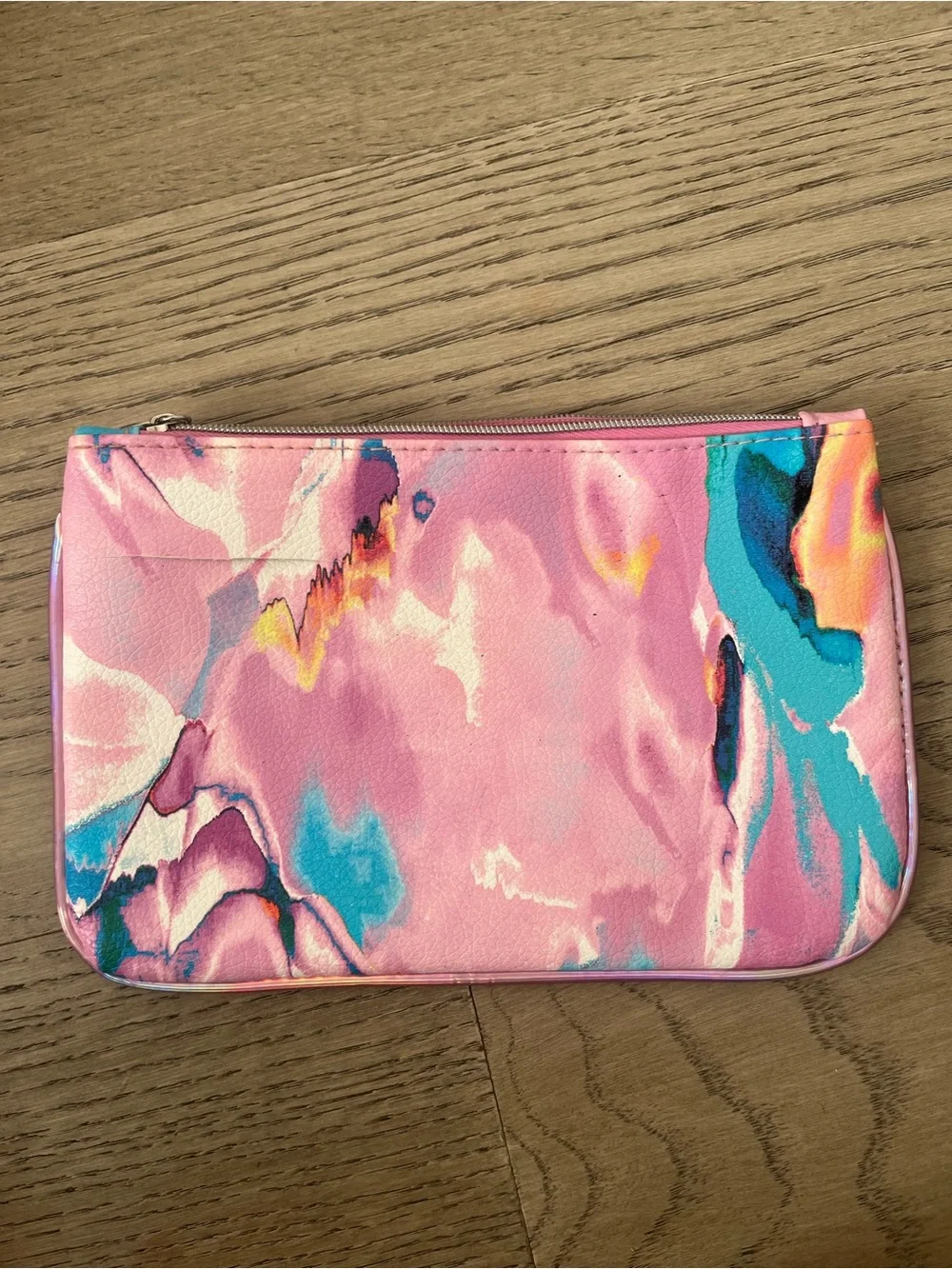 Pink Abstract Print Women's Pouch